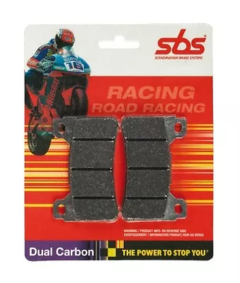 SBS Dual Carbon Racing Front Brake Pads Yamaha TZ 250 1990 - 2001 • £34.50