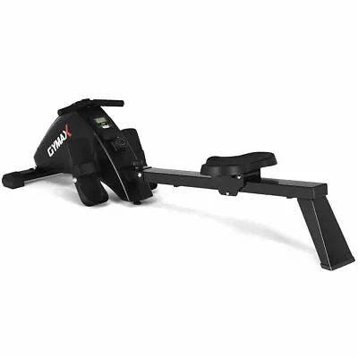 Gymax Foldable Magnetic Rowing Machine Rower 10-Level Tension Resistance System • $159.99