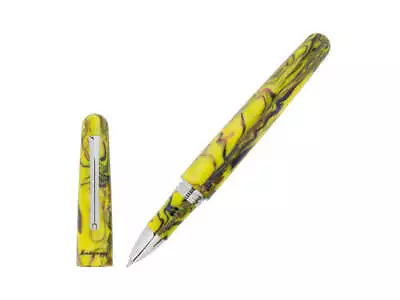 Montegrappa Elmo Fantasy Blooms Iris Yellow Rollerball Pen ISEORRAY • $284