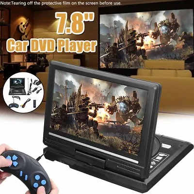 Portable DVD Player CD Card HD 16:9 LCD Large Swivel Screen Rechargeable L8V0 • $43.99