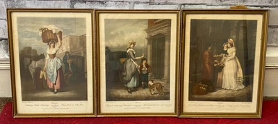 £25 • Buy 3x Prints - Cries Of London -  Strawberrys Scarlet  Plate 9th, Oranges, Matches