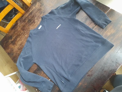 £4.99 • Buy Vintage Reebok Classic Jumper Unisex Pullover Sweatshirt Navy Large 
