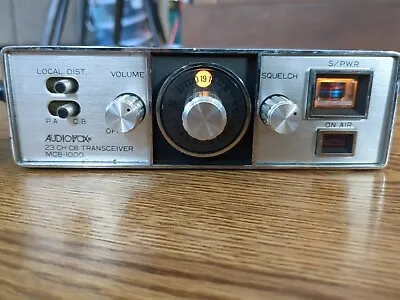 AUDIOVOX MCB-1000 VINTAGE CB 23 Channel Transceiver Powers On And Squelch Works • $35