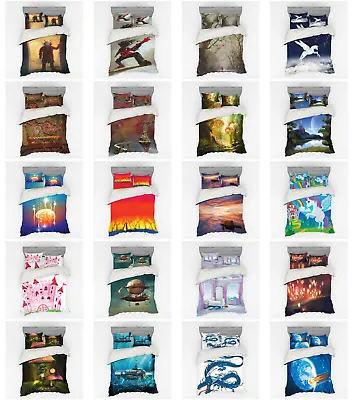 $80.99 • Buy Ambesonne Fantasy Art Bedding Set Duvet Cover Sham Fitted Sheet In 3 Sizes