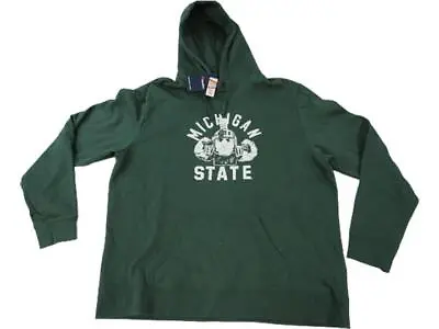 New Michigan State Spartans Mens Sizes 2XL-3XL-4XL Green Hoodie • $26.03