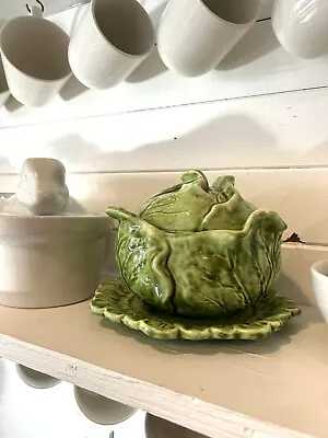 Vintage Cabbage Soup Tureen With Lid And Plate • $65