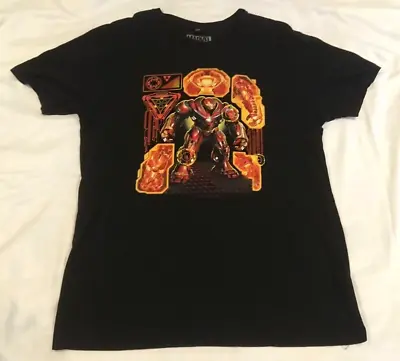 Official Marvel Avengers Infinity War Hulkbuster XL Black T-Shirt • £11.99