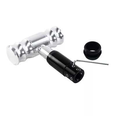 T Handle Car Automatic Gear Knob Shifter Lever Shift Sliver Universal W/Button • $21.92