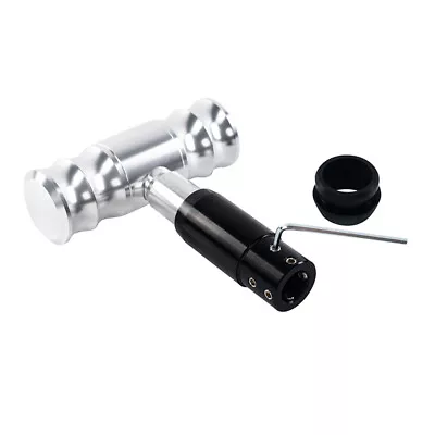 T Handle Car Automatic Gear Knob Shifter Lever Shift Sliver W/Button Universal • $21.84