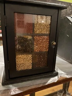 Antique/Vintage General Store Spice Display Bin Chest Case Rack Slots Cubbies   • $135