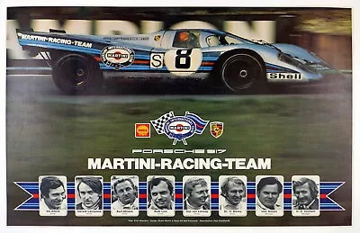 Awesome Martini Porsche Racing Team Poster • $24.95