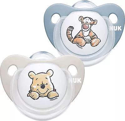 £7.39 • Buy NUK Trendline Baby Dummy 6-18 Months Silicone Soothers Disney Winnie Pooh 2pack
