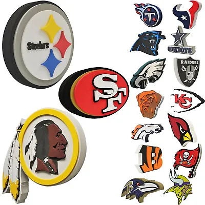 Brand New NFL 3D Fan Foam Logo Holding / Wall Sign Made In USA • $31.45