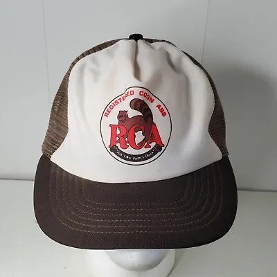 VTG 70’s Mesh Trucker Snapback Rope Hat “Registered COON ASS” Brown Putins Duck • $23.99