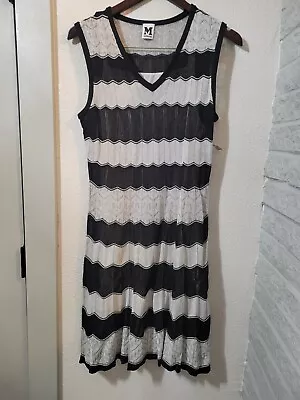 Missoni Iconic ZigZag Long Sleeve Knit Dress. Black And White. Size 44 EUC!! • $50