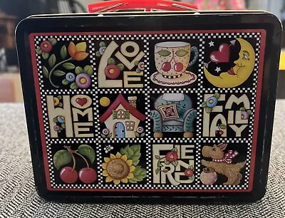 Mary Engelbreit Love Home Friends Family Metal Lunchbox Tin/Excellent Condition • $9.99