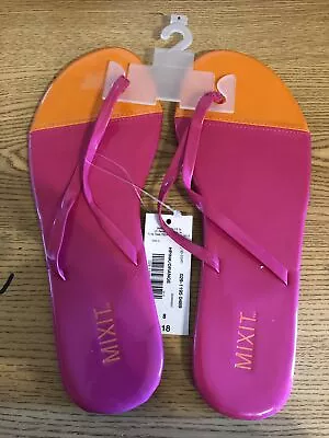 Mixit 9 Women’s Sandals Flip Flop Shoes Pink Retail $18 (apt-1074) • $7.16