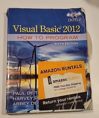 Visual Basic 2012 How To Program By Harvey Deitel Paul Deitel & Abbey Paperback • $4