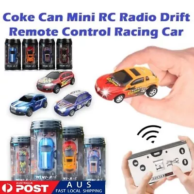 Coke Can Mini RC Radio Drift Remote Control Race Racing Car Toy Gift For Kids AU • $28.13