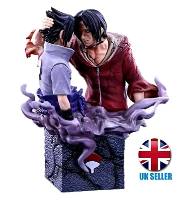 Naruto Shippuden Uchiha Brothers Sasuke And Itachi PVC 17cm Figure Statue UK ✅ • £18.99
