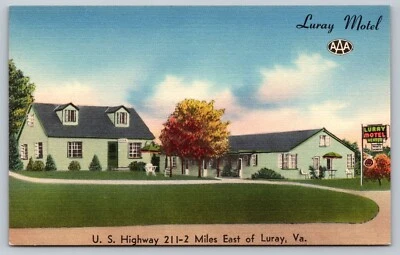 $8.62 • Buy Luray VA - Luray Motel - US Route 211 - AAA - Shenandoah Valley - Blue Ridge Mts