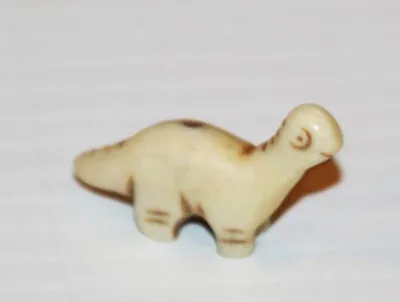 Vintage 1970s Dinosaur Sauropod Ivory Color Retro Necklace Pendant Bead Charm • $24.99