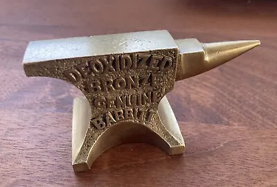 RARE Deoxidized Metal Co ADVERTISING MINIATURE ANVIL Bridgeport Connecticut USA • $140