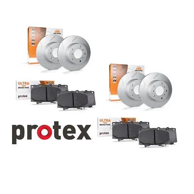 Protex 4WD Front And Rear Slotted Brake Upgrade Kit For Landcruiser VDJ79 Series • $667