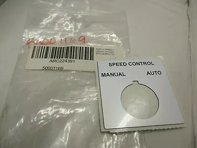 Murphy 50001169 Sticker Speed Control Manual Auto  • $10