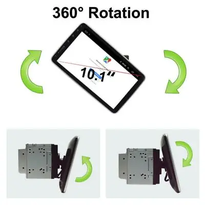 360° Rotation Screen 2 Din 10.1  Android 9.1 Car Multimedia Radio GPS Navigation • $375.44