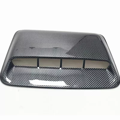 Car Air Flow Intake Hood Scoop Vent Bonnet Cover Glossy Carbon Fiber Look ABS • $33.20