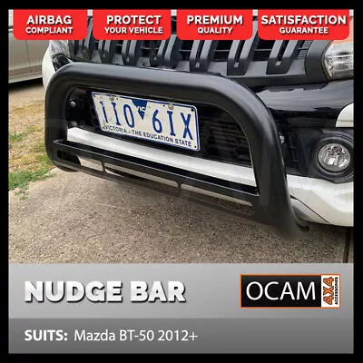 Nudge Bar For Mazda BT-50 11/2011-08/2020 Black Grille Guard Airbag Compliant • $399