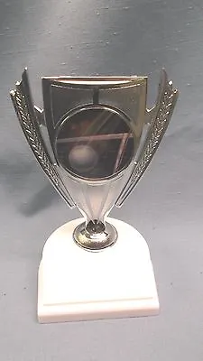 VOLLEYBALL Award Silver Trophy Full Color Insert Weighted White Base • $4.29