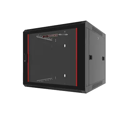 Sysracks - 9U Network Rack Wall Mount - Locking Server Cabinet – 24-Inch Depth - • $170.99