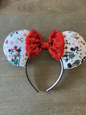 NEW Woodland Christmas Minnie Mouse Ears (small Shop Not Authentic) • $35