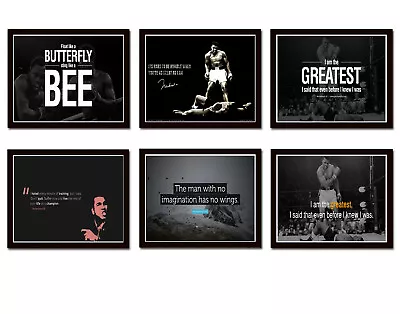 Motivational Quote Muhammad Ali Boxing Sport Print Poster Wall Art Picture A4 + • £4.89