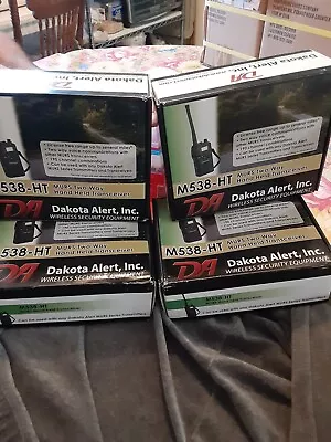 Lot Of 4 Dakota Alert M538-HT MURS Two Way Radio W/ 14ft. Tuned Roll Up Antenna • $120