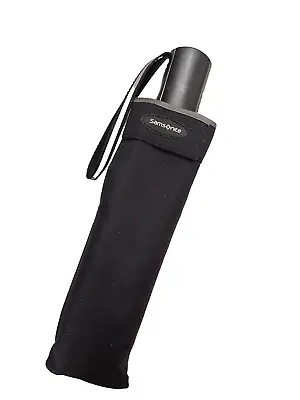 Samsonite Flat Auto Open Auto Close Compact Umbrella Black • $45