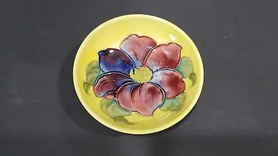 Moorcroft Art Pottery Small 4 1/2  Bowl With Floral England • $59.71