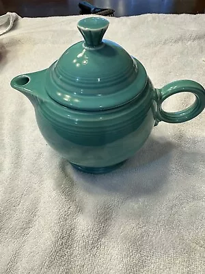 Fiesta Ware Vintage Turquoise Homer Laughlin Tea Pot W/Lid • $40