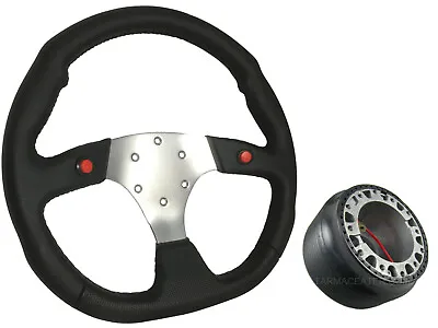 F1 CHROME Sports Steering Wheel + Boss Kit Fits MG F TF AB 021 • £80