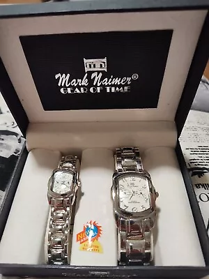 His And Hers Sliver Tone Watches By Mark Naimer • $28