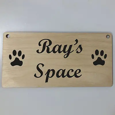 Personalised Two Paws Pet Name Hanging Sign - Dog | Cat | Pet Names • £3.95