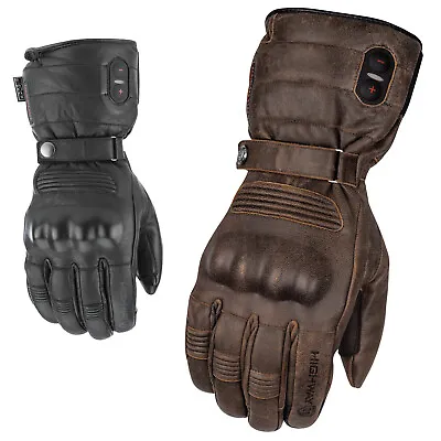 Highway 21 Radiant Heated Men's Cold Weather Motorcycle Leather Glove Waterproof • $219.95