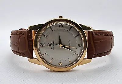 OMEGA 18k Solid Rose Gold Seamaster Automatic 24 Jewels Watch Cal 562 C. 1960's • $1999