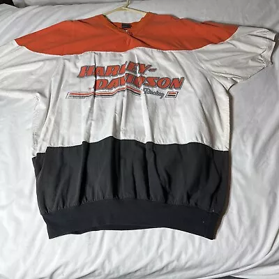 Very RARE 1988 Vintage Style Harley-Davidson Racing Jersey Shirt - Size 2XL • $80