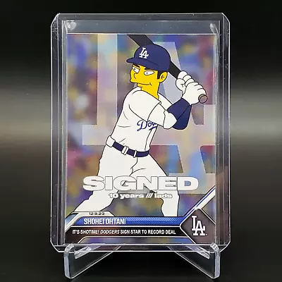 Shohei Ohtani 2024 New MLB Los Angeles Dodgers Simpsons Signed LA Mint Card • $7.99