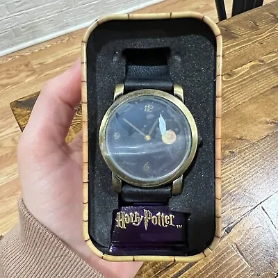 Harry Potter Golden Snitch Picture Magical Timepiece Watch NEW Rare Tin Box 2001 • $45