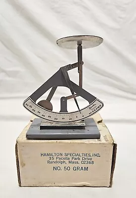 Vintage  Hamilton Specialties Scale 50 Gram /1.75 Ounce W/weights Orginal Box... • $20.31