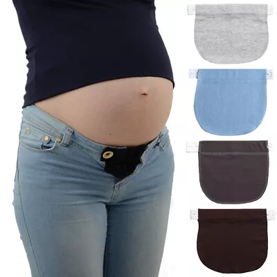 Elastic Maternity Pregnancy Waistband Belt Waist Extender Pants Adjustable 22cm • £5.62